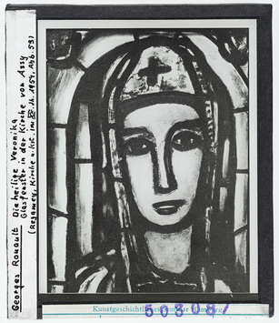 Vorschaubild Georges Rouault: Heilige Veronika. Assy, Glasfenster 